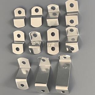 Z型角码7字不锈钢梯形固定件加厚铁片压片相框挂钩支架五金件挂码