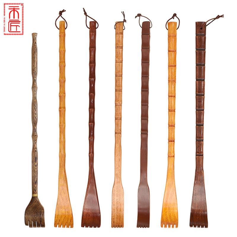 手工打磨木制加长竹子不求人痒痒挠老头乐抓背抓痒器创意两用Y4