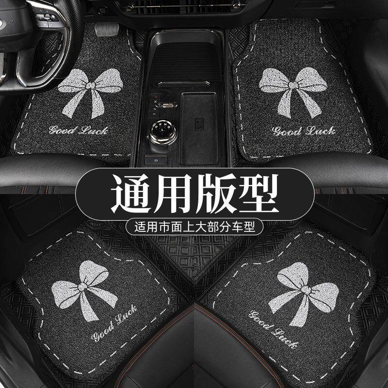 车垫脚垫防水黑色车用通用型塑料汽车易清洗垫子四季防滑胶垫塑料