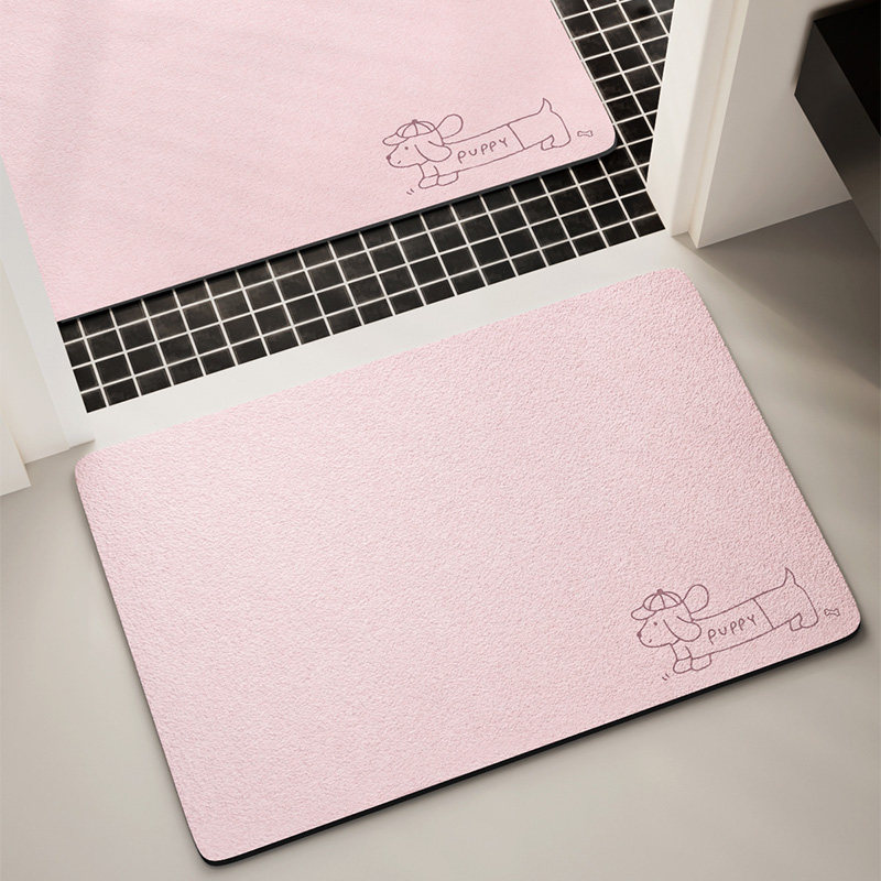 浴室地垫化妆室家用矽藻泥吸水脚垫厕所门口专用防滑防摔垫洗澡