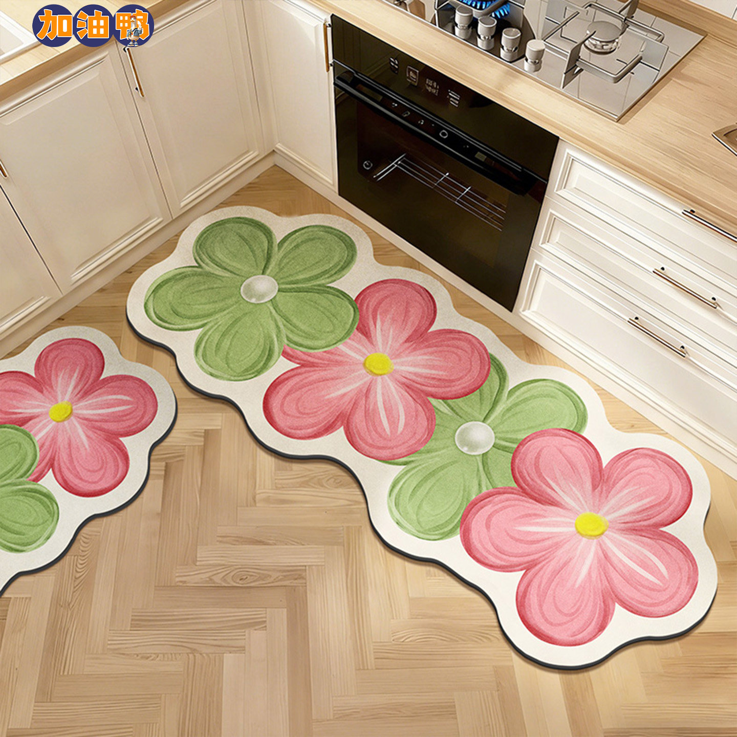 2026新款厨房地垫简约家用防滑速干吸水垫耐脏可擦异形硅藻泥地毯,居家布艺,厨房地垫,淘宝优惠券,粉丝福利购,淘宝优惠卷