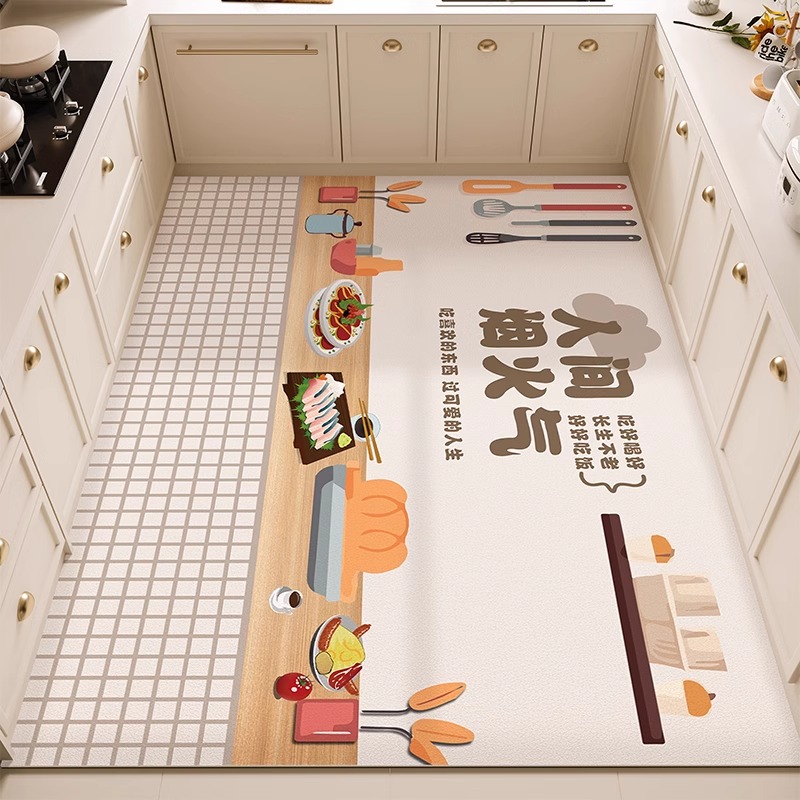 【放油防滑推荐】厨房全铺地垫