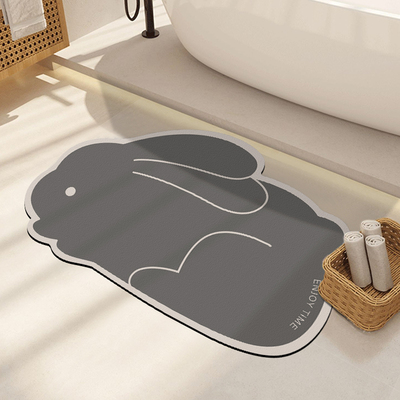 卡通浴室地垫硅藻泥吸水垫卫生间门口脚垫洗手间耐脏地毯速干软垫