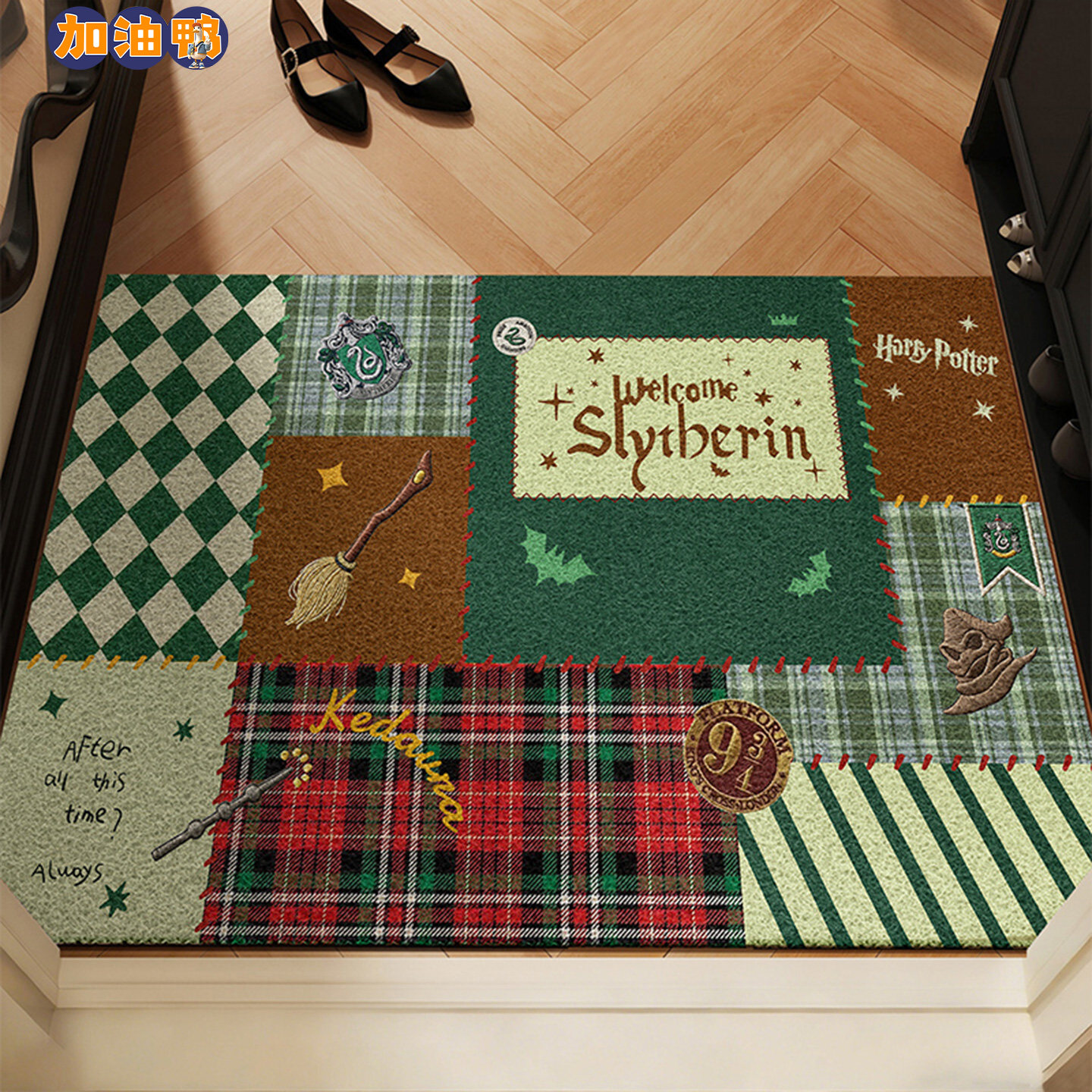 地垫入户门垫室外门厅玄关专用卡通防滑垫家用耐脏高级感丝圈地毯