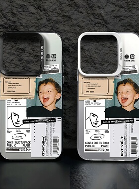 哇哦男孩情侣适用苹果17pro手机壳iphone17适用一加适用小米17适用红米k90适用荣耀500保护套适用魅族22