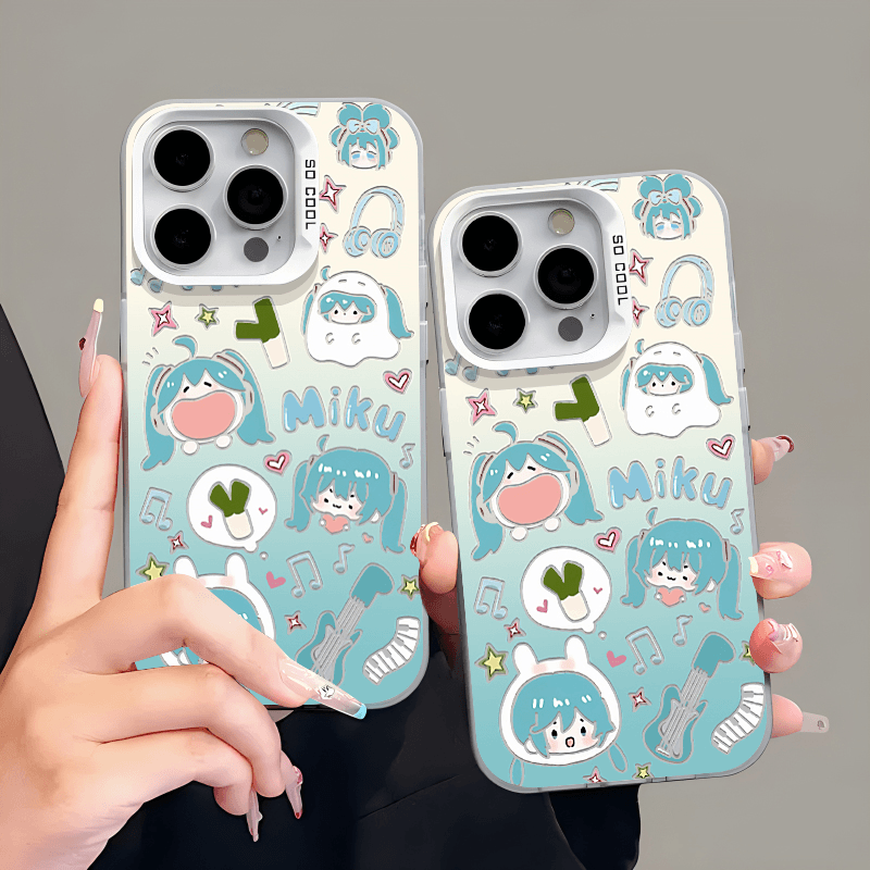 初音未来情侣适用苹果16promax手机壳iphone15适用一加13适用小米15适用红米k80适用荣耀300保护套适用魅族21