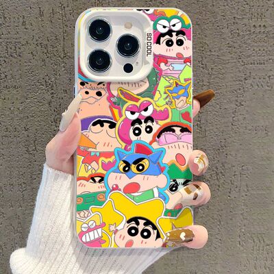 超人小新情侣通用手机壳