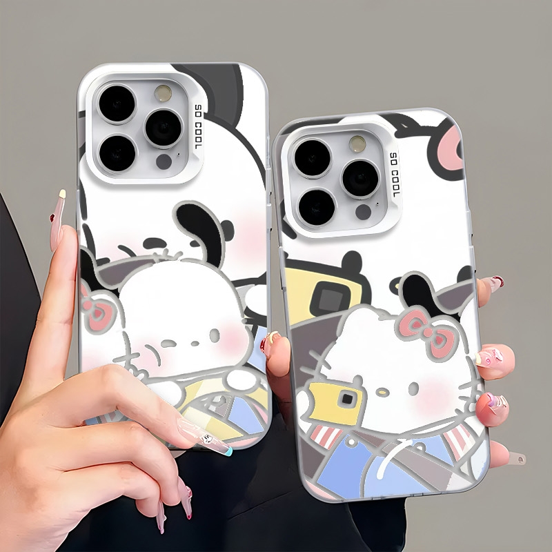 拍照凯蒂猫情侣适用苹果16pro手机壳iphone15适用一加13适用小米15适用红米k80适用荣耀300保护套适用魅族21