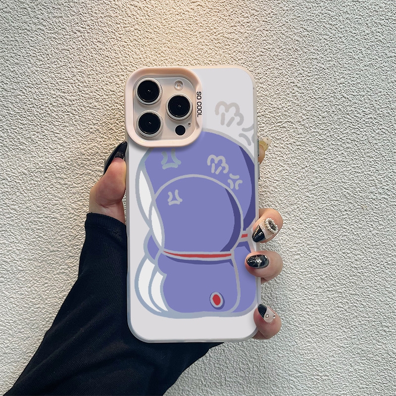 叮当猫生气情侣适用苹果16pro手机壳iphone15适用一加13适用小米15适用红米k80适用荣耀300保护套适用魅族21
