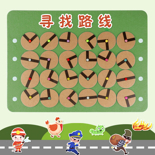 墙面游戏不织布中大班自制玩教具