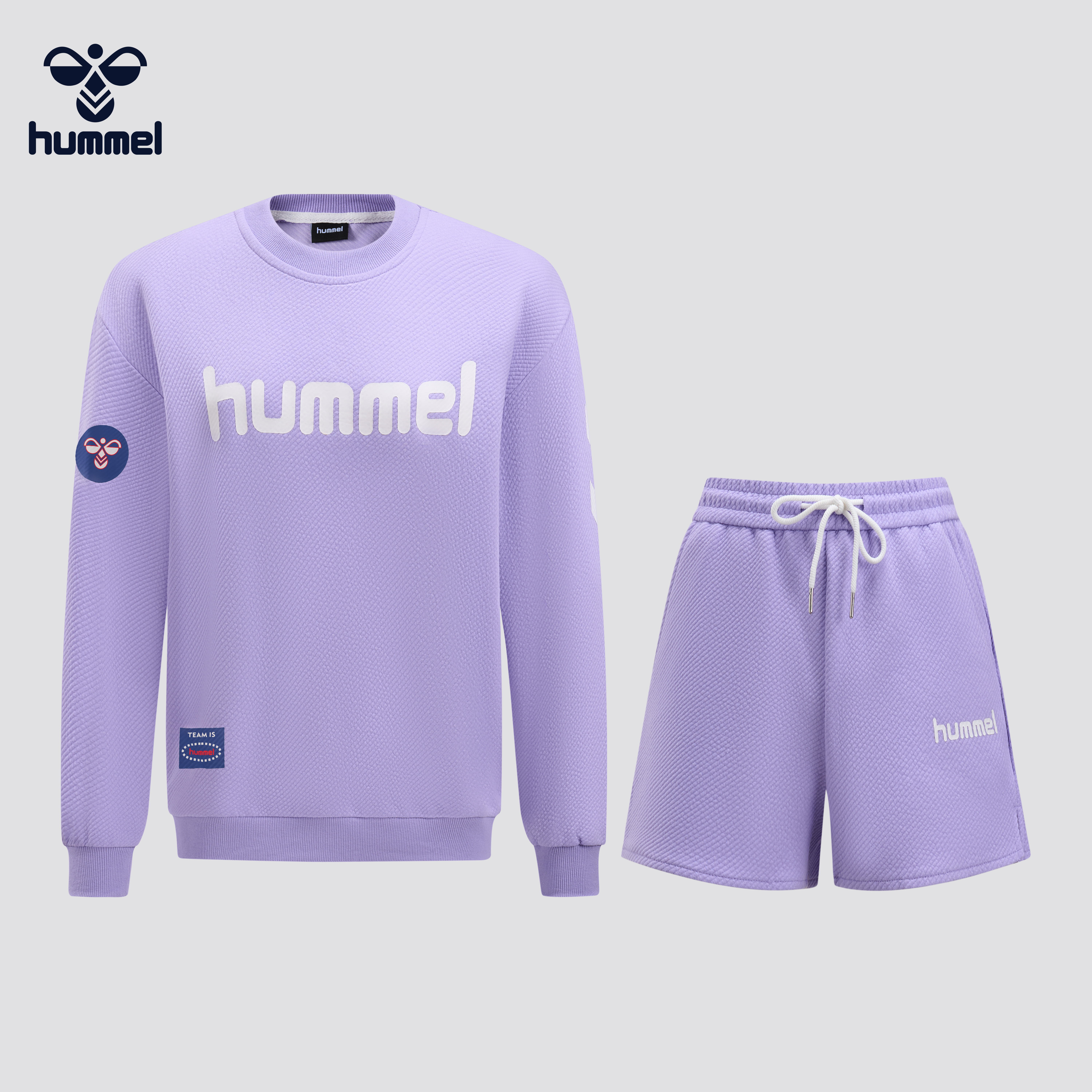 hummel情侣长袖运动休闲卫衣套装