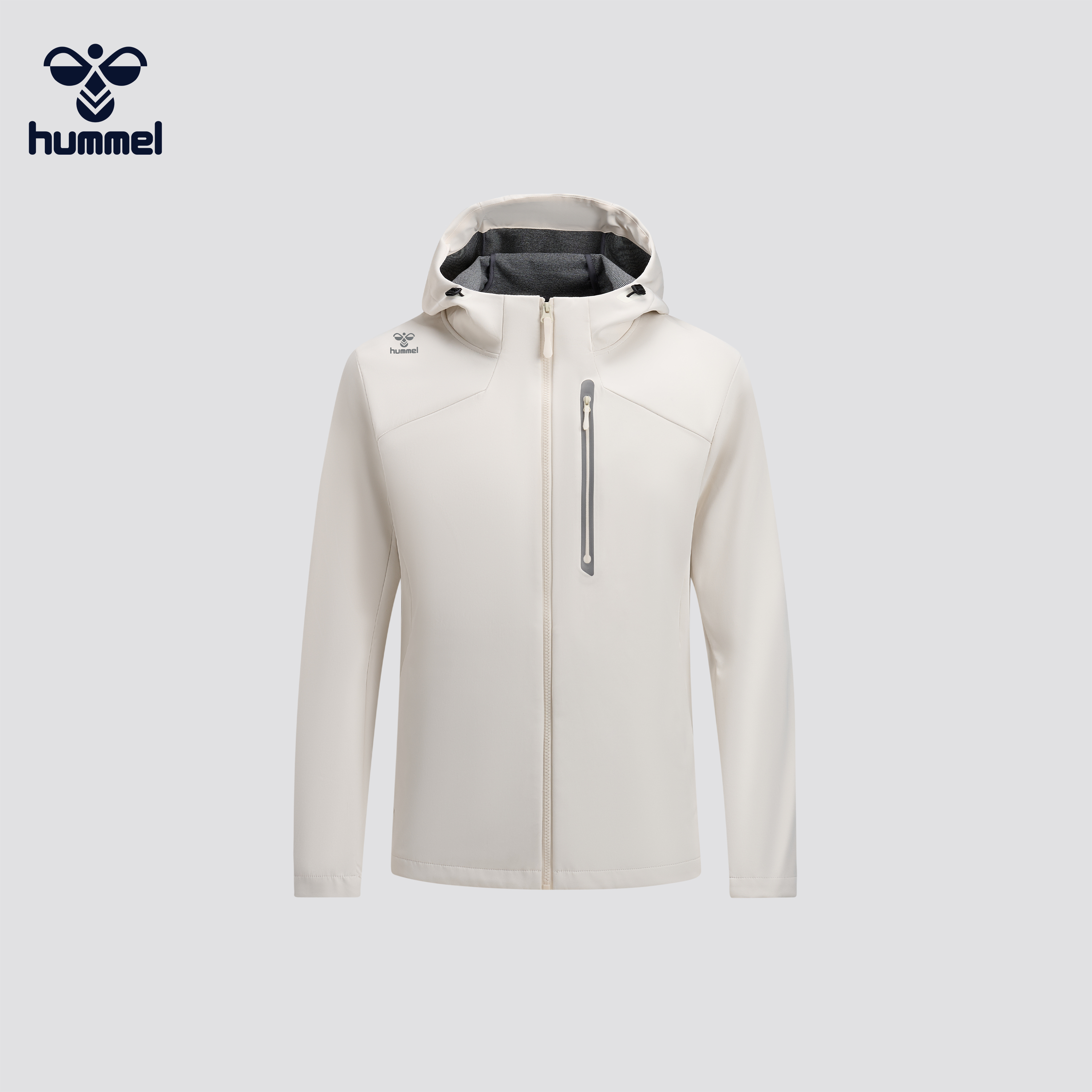 HUMMEL户外防风连帽软壳衣