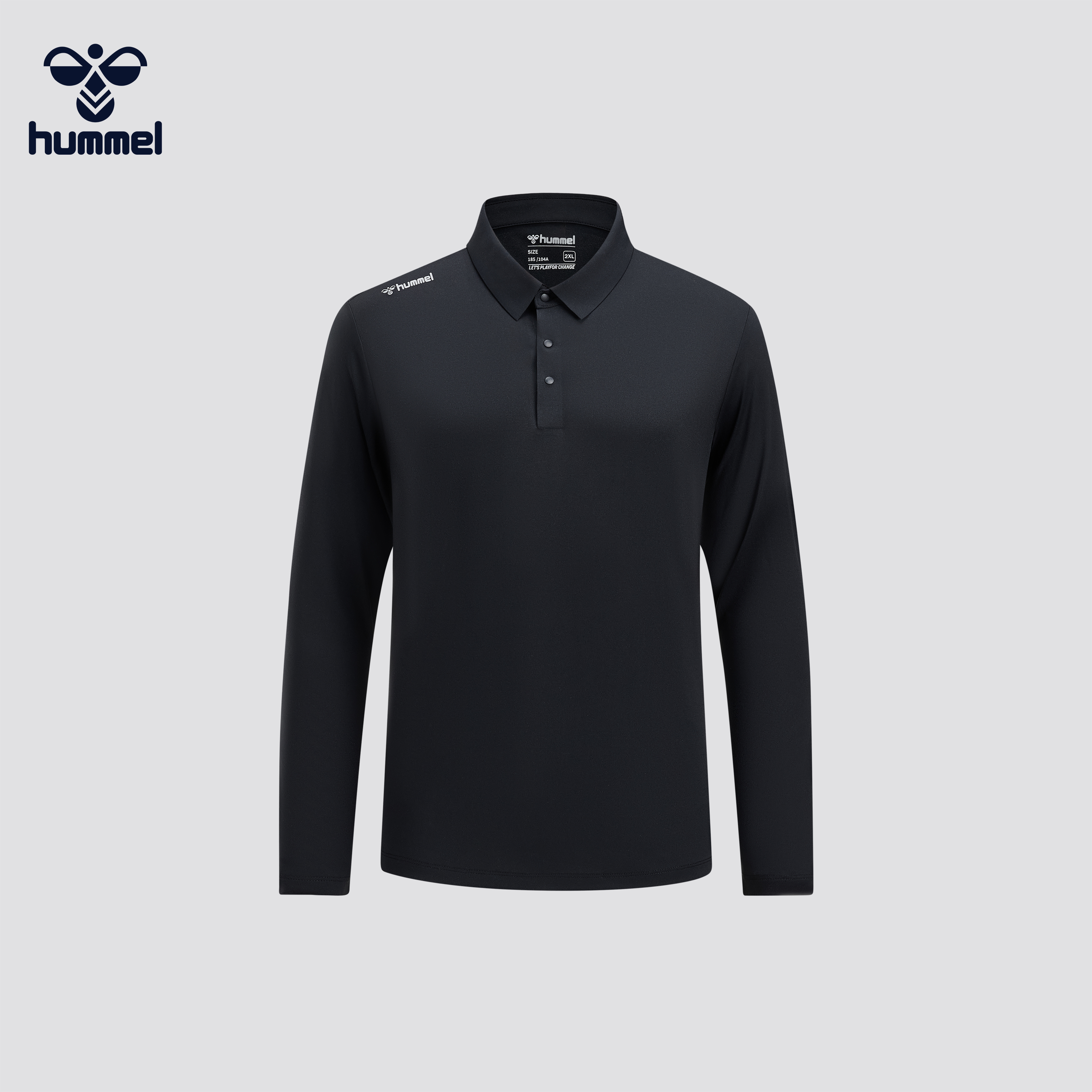 HUMMEL长袖翻领POLO衫