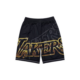 NBA篮球服湖人队青少年大童学生夏季户外运动球裤短裤