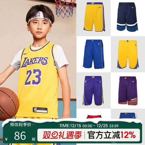 NBANike勇士湖人球队款运动短裤