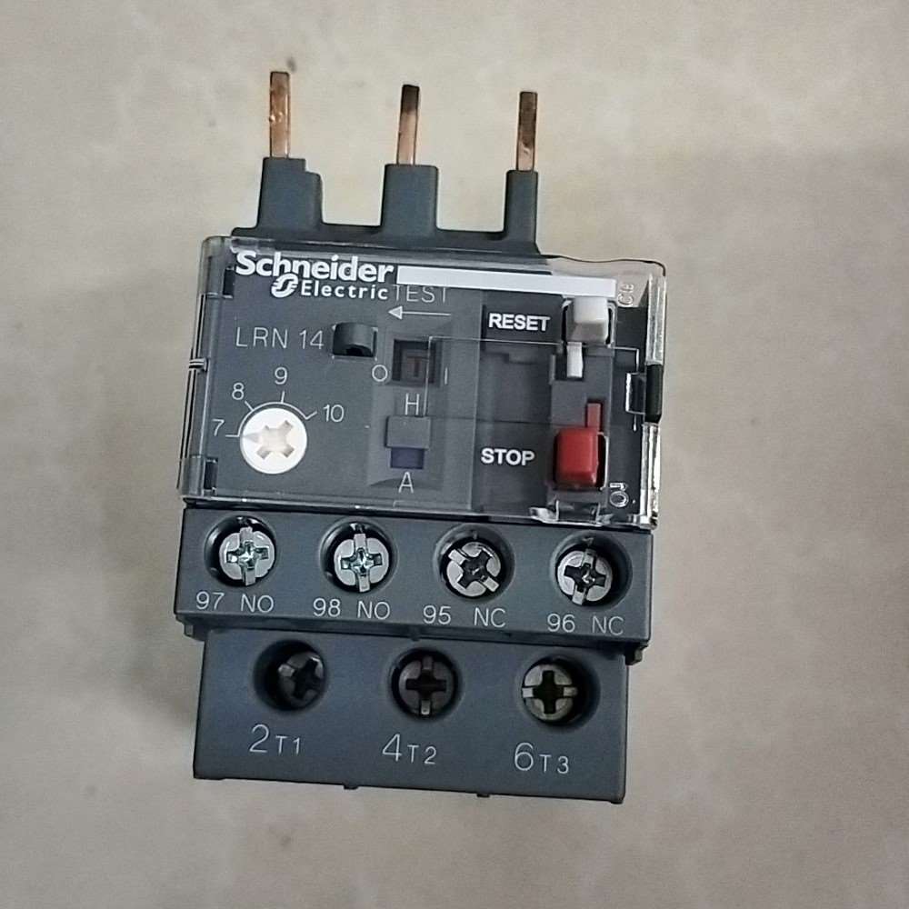 施耐德开关LRN14N热过载继电器整定电流可调7A-