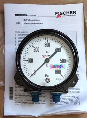 FISCHER压力表0-600Pa带包装未使用