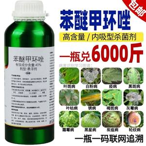 40%苯醚甲环唑杀菌剂炭疽病白粉病叶斑病霜霉病果树蔬菜花卉农药