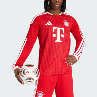 Adidas/阿迪达斯正品FC BAYERN男士足球经典运动长袖球衣JZ3102