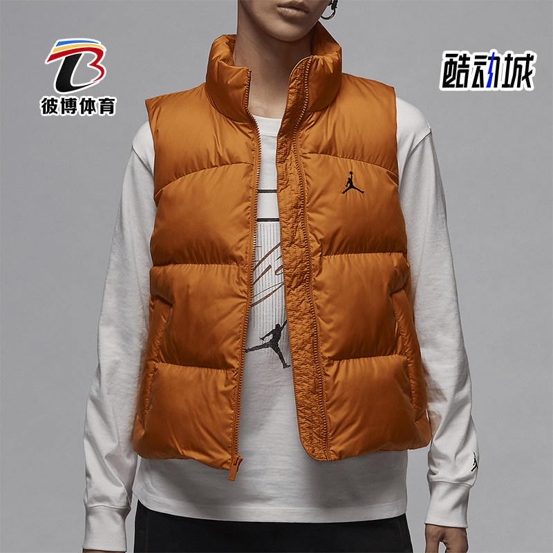 耐克女士保暖时尚休闲短款棉马甲