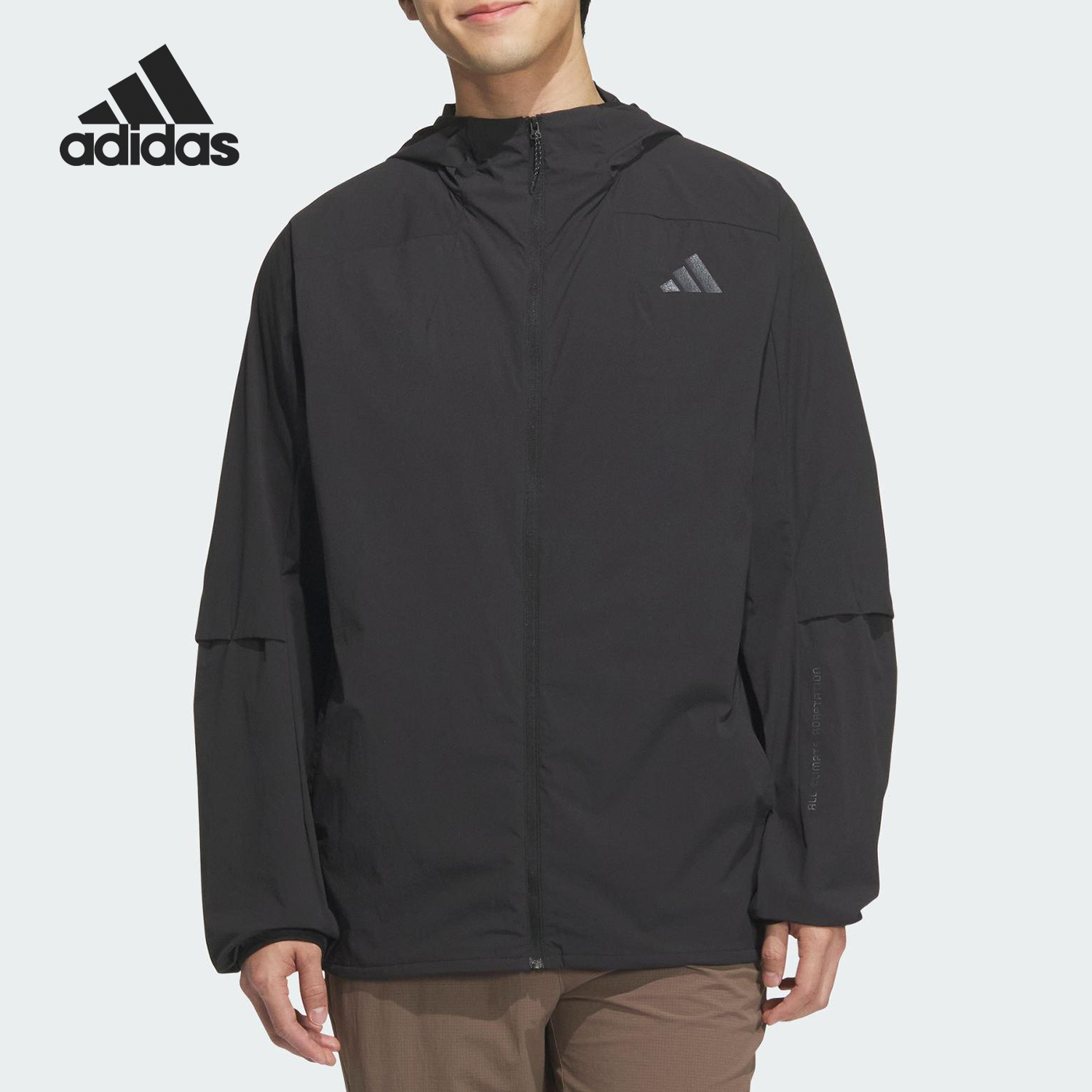 Adidas/阿迪达斯官方正品2025男士日常连帽户外运动外套KB5157
