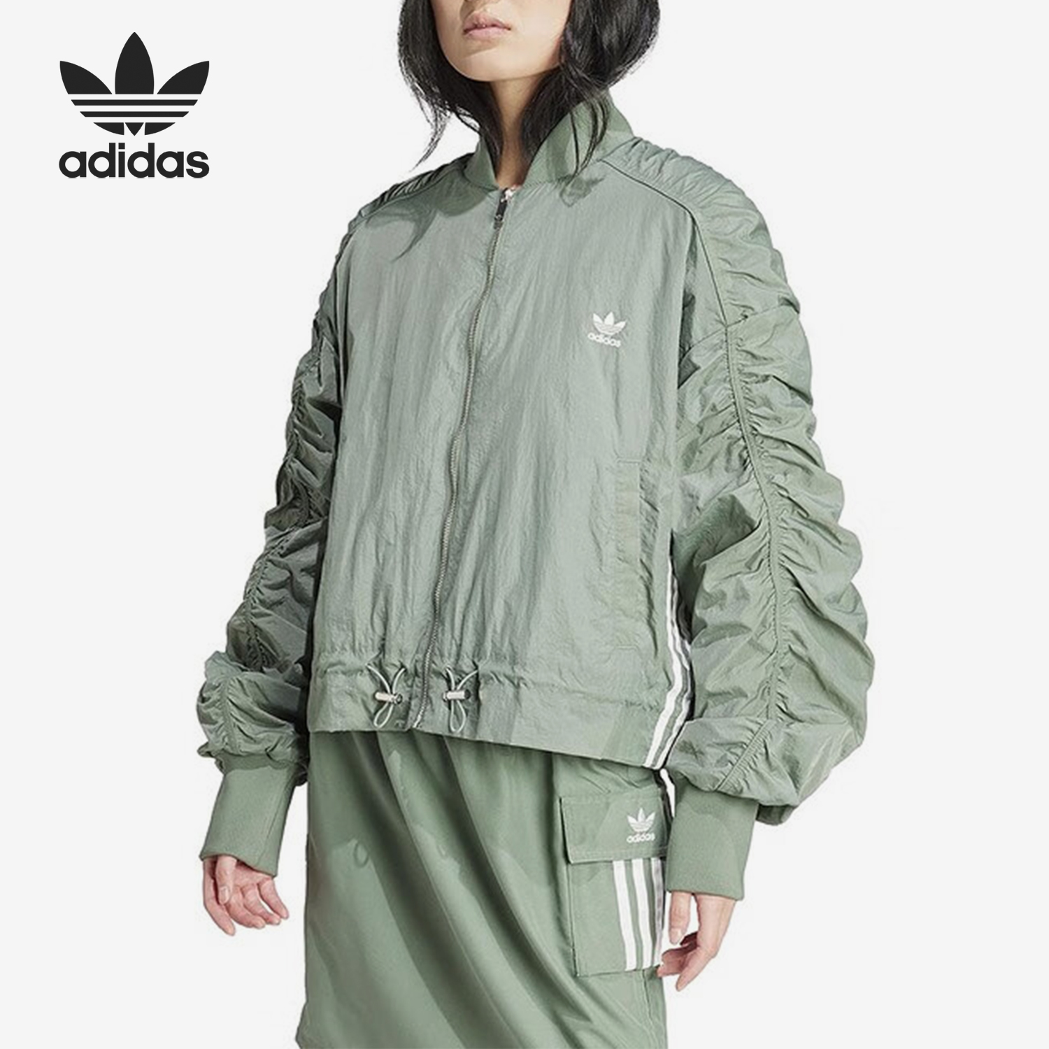 阿迪达斯女士运动休闲外套