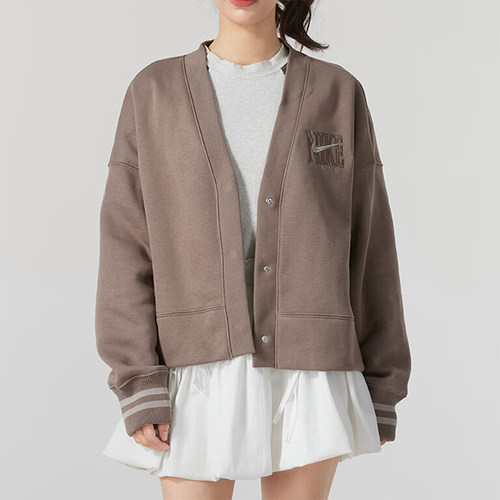 Nike/耐克正品运动休闲新款女士开衫针织加绒夹克外套HJ0947-233