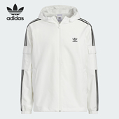 Adidas 阿迪达斯正品 三叶草男女休闲三条纹梭织外套KB1944