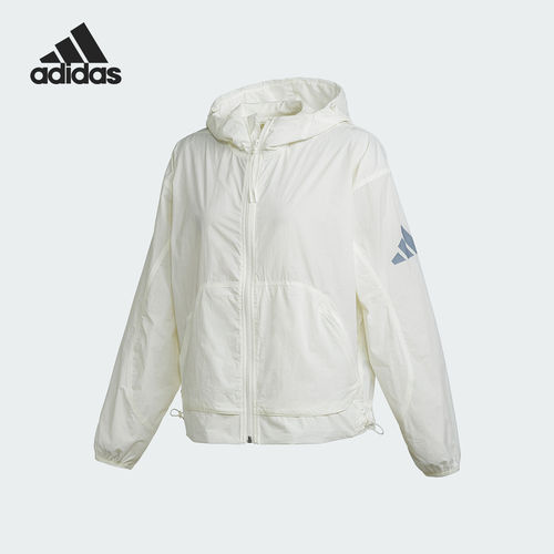 Adidas/阿迪达斯官方正品W CE Q2 WB 女士运动宽松连帽外套JC5114