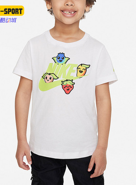 Nike/耐克正品新款小童运动休闲圆领透气训练短袖DX7630-100