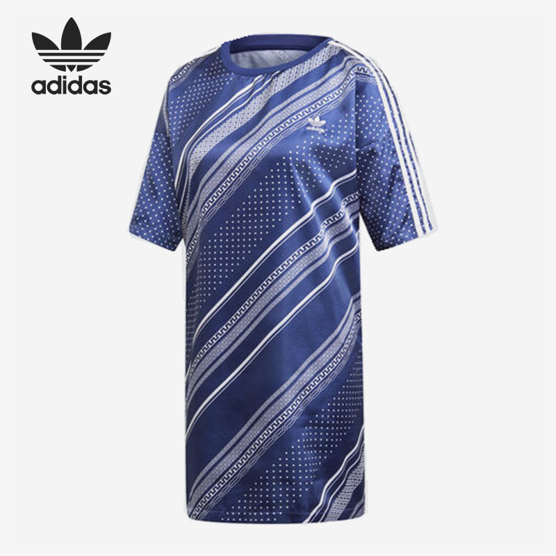 Adidas/阿迪达斯正品三叶草圆领运动女子时尚连衣裙DV2594