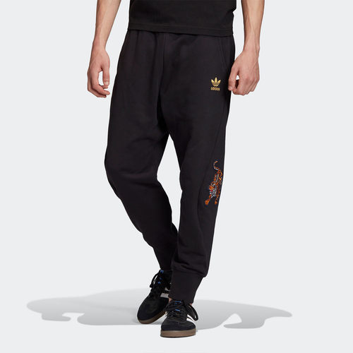 Adidas/阿迪达斯正品男子春节印花TRACK PANT运动收脚裤 GC8693