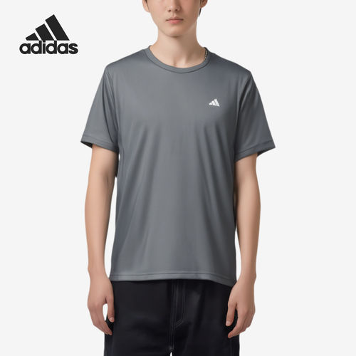 Adidas/阿迪达斯官方正品新款男士舒适透气运动圆领短袖T恤JG1308