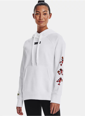 安德玛正品库里Curry Elmo Dribble女子运动连帽套头卫衣1369640