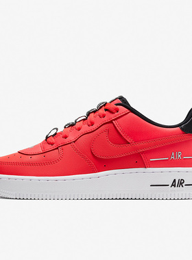 Nike/耐克正品新款Air Force 1 AF1女子GS大童休闲板鞋CJ4092-600