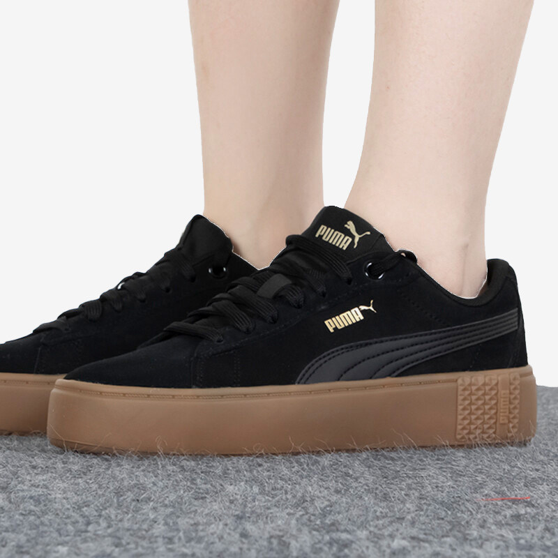 Puma/彪马正品Smash V2 Suede女士复古舒适厚底耐磨运动板鞋