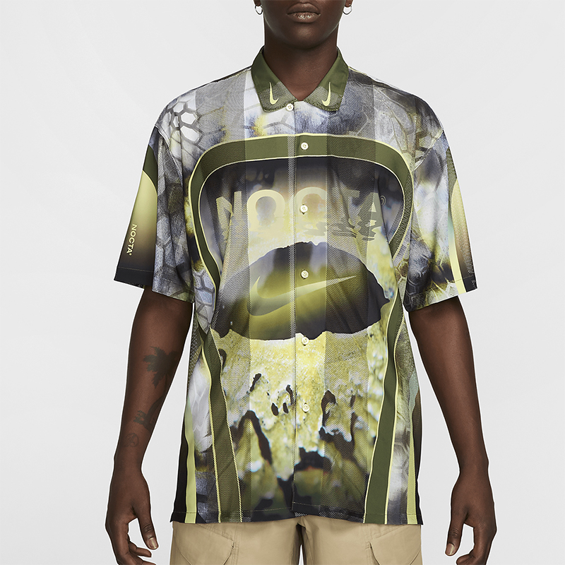 Nike/耐克正品Nocta男士休闲复古潮流运动短袖衬衫T恤FV1939-378