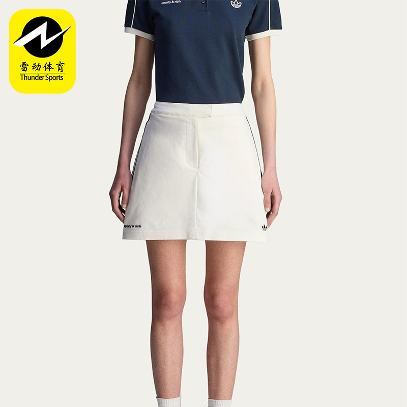 Adidas/阿迪达斯正品三叶草女士网球三条纹经典运动裙裤JL7194