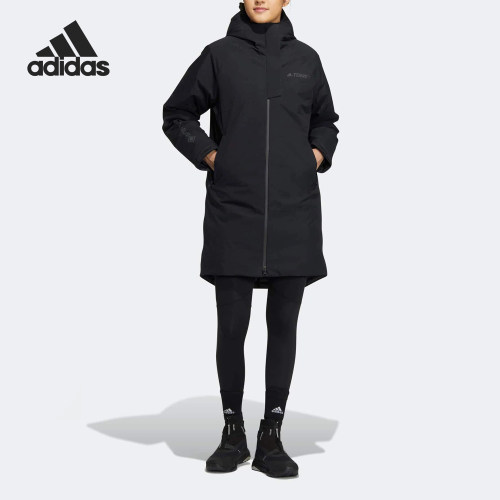 Adidas/阿迪达斯正品TERREX户外女士连帽羽绒服外套HN2001
