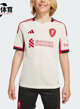 Adidas/阿迪达斯正品LIVERPOOL大童透气足球运动训练短袖JV6453