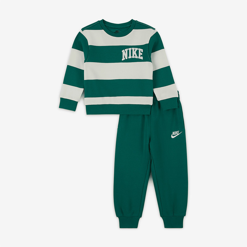 Nike/耐克正品新款好的时尚婴童条纹圆领上衣长裤套装HQ7449-365,童装/婴儿装/亲子装,套装,淘宝优惠券,粉丝福利购,淘宝优惠卷