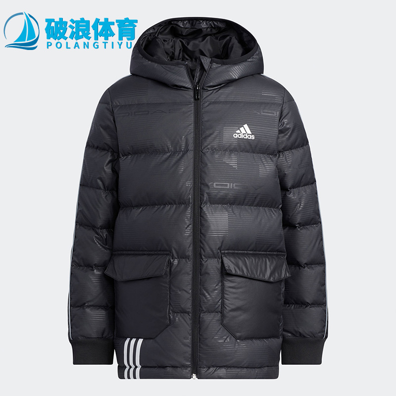 阿迪达斯儿童运动休闲保暖羽绒服