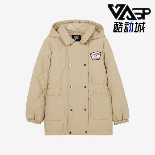 斯凯奇女童轻盈保暖连帽棉服