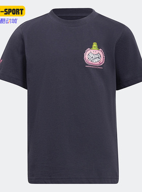 Adidas阿迪达斯正品三叶草Kevin Lyons联名小童运动短袖T恤HF7539