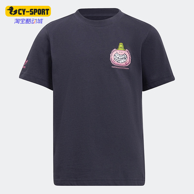 Adidas阿迪达斯正品三叶草Kevin Lyons联名小童运动短袖T恤HF7539