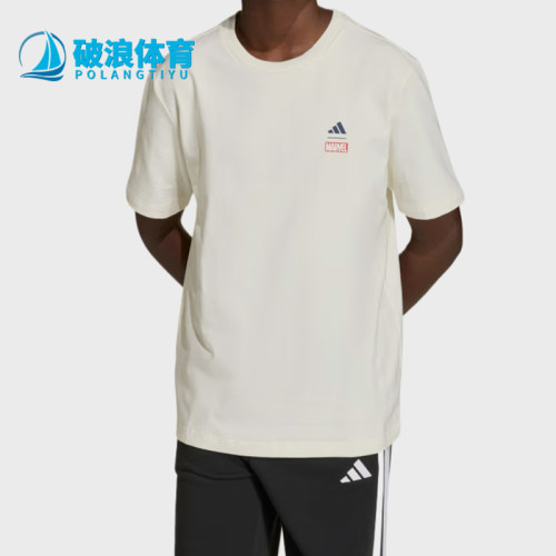 Adidas/阿迪达斯正品儿童圆领漫威蜘蛛侠宽松经典运动鞋JZ3555
