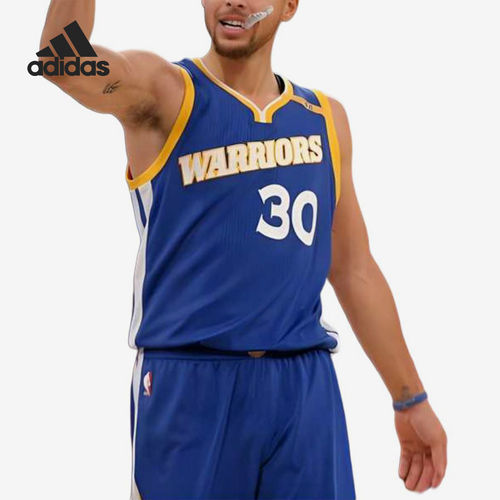 Adidas阿迪达斯正品NBA金州勇士男女圆领无袖篮球服BF0116