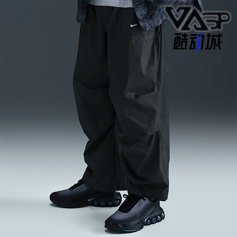 Nike/耐克正品Sportswear大童运动宽松阔腿梭织长裤HQ8889-010