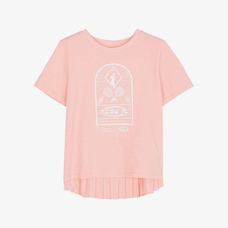 Skechers/斯凯奇正品新款大英博物馆女童时尚运动舒适短袖T恤,童装/婴儿装/亲子装,T恤,淘宝优惠券,粉丝福利购,淘宝优惠卷