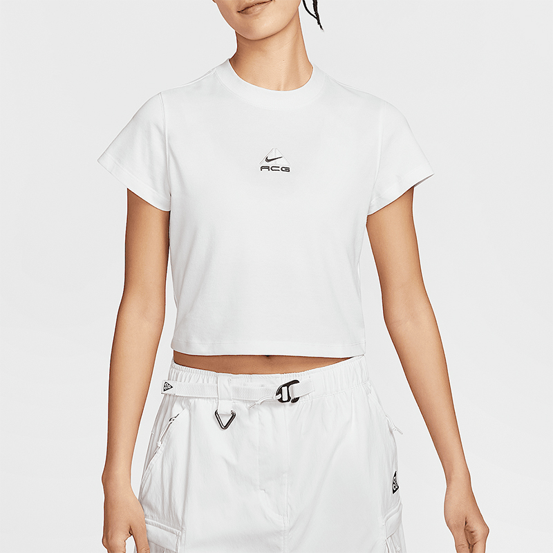 Nike/耐克正品2025夏季款女士短款透气经典针织修身T恤HM6085-121